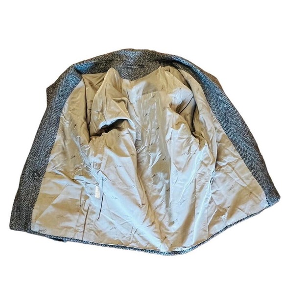 Vintage Dimitri Made in Italy Tweed Blazer  Size 6 Wool 2 Buttoned Closure - Picture 8 of 14